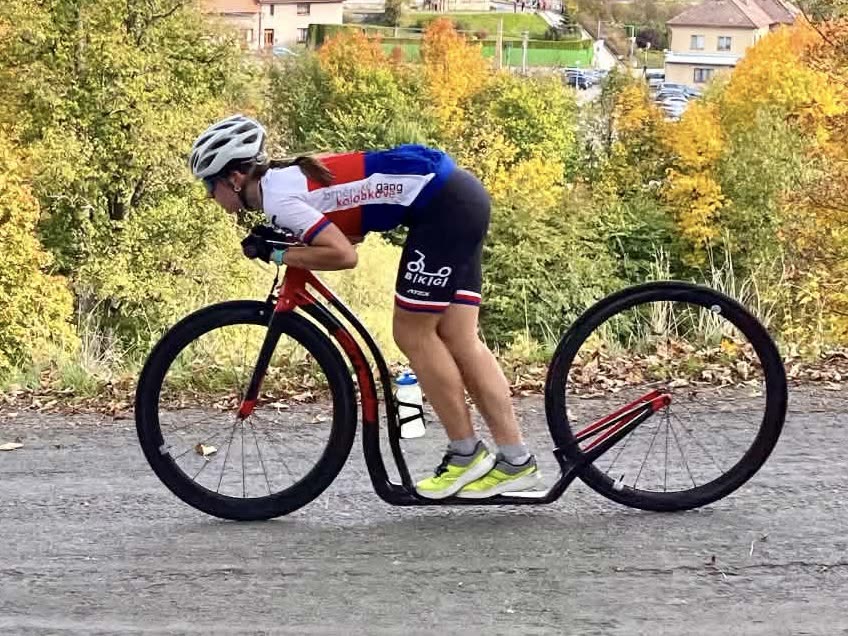 Vítězka Ellen Ondrušková na trati